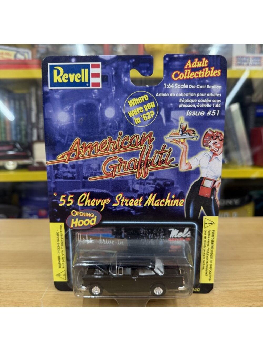 Revell - American Graffiti '55 Chevrolet Bel Air Street Machine - Black - 1:64